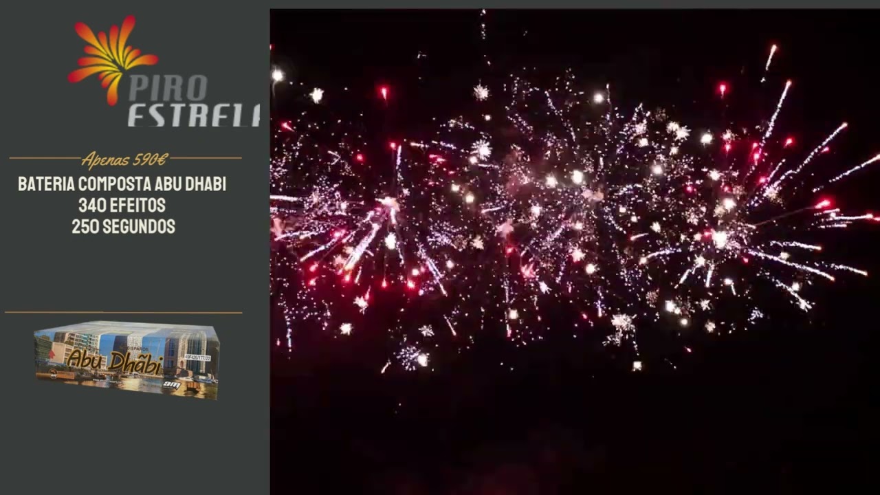Vídeo Promocional Produto Bateria Composta Abu Dhabi 340 Efeitos 250 Segundos