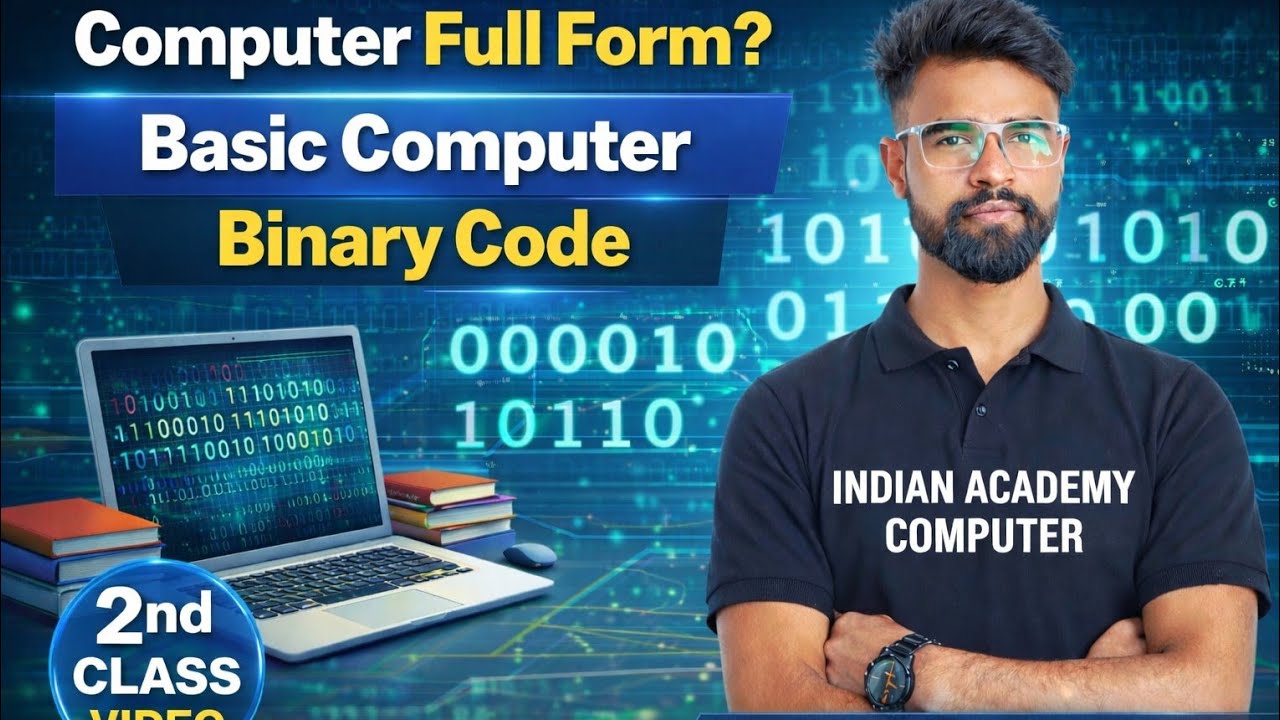 📘 Computer Class – Day 2 | Basic Computer | Binary Code | Computer Full FormIs video me#computer 