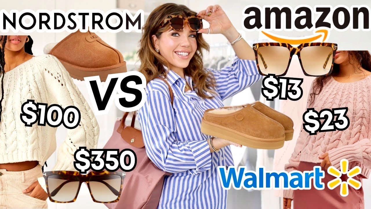 Nordstrom против Amazon и Walmart 🤑 Экономьте деньги! $$$ Приобретите роскошный образ за меньшие ...