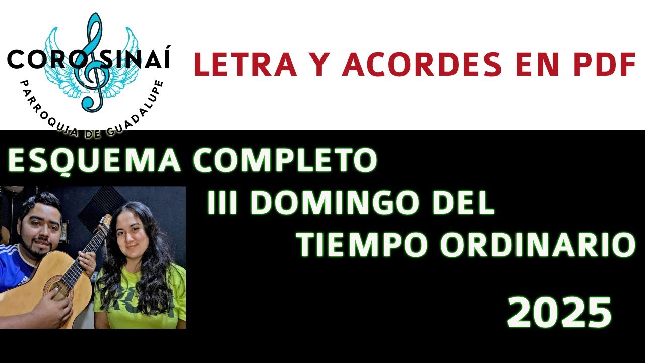 ESQUEMA COMPLETO III DOMINGO del TIEMPO ORDINARIO 2025 - Sinaí