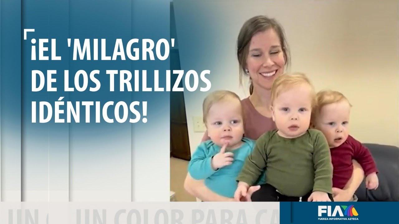 ¡Trillizos idénticos! ¿Qué harías para identificar a tus hijos?