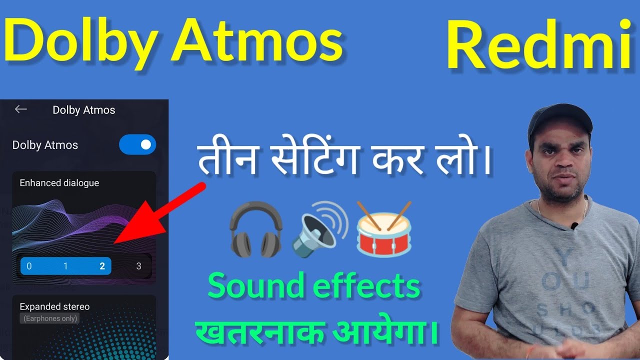 dolby atmos audio quality improve | redmi sound effects settings