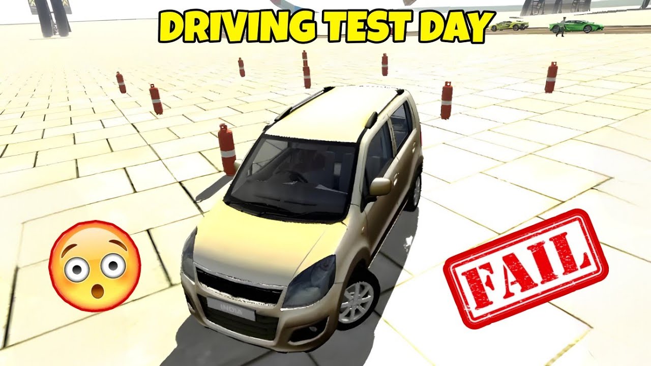 CAR DRIVING TEST DAY🚗 INDIAN BIKES DRIVING 3D