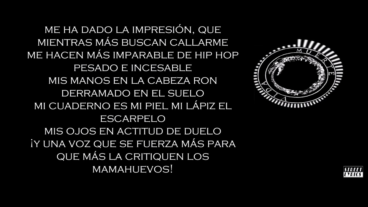 Canserbero - Advertencia - Letra (Street Lyrics)