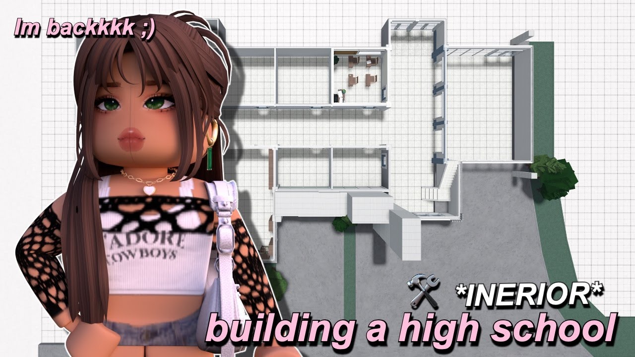 BUILDING THE INTERIOR OF MY HIGHSCHOOL IN BLOXBURG! PRT 2