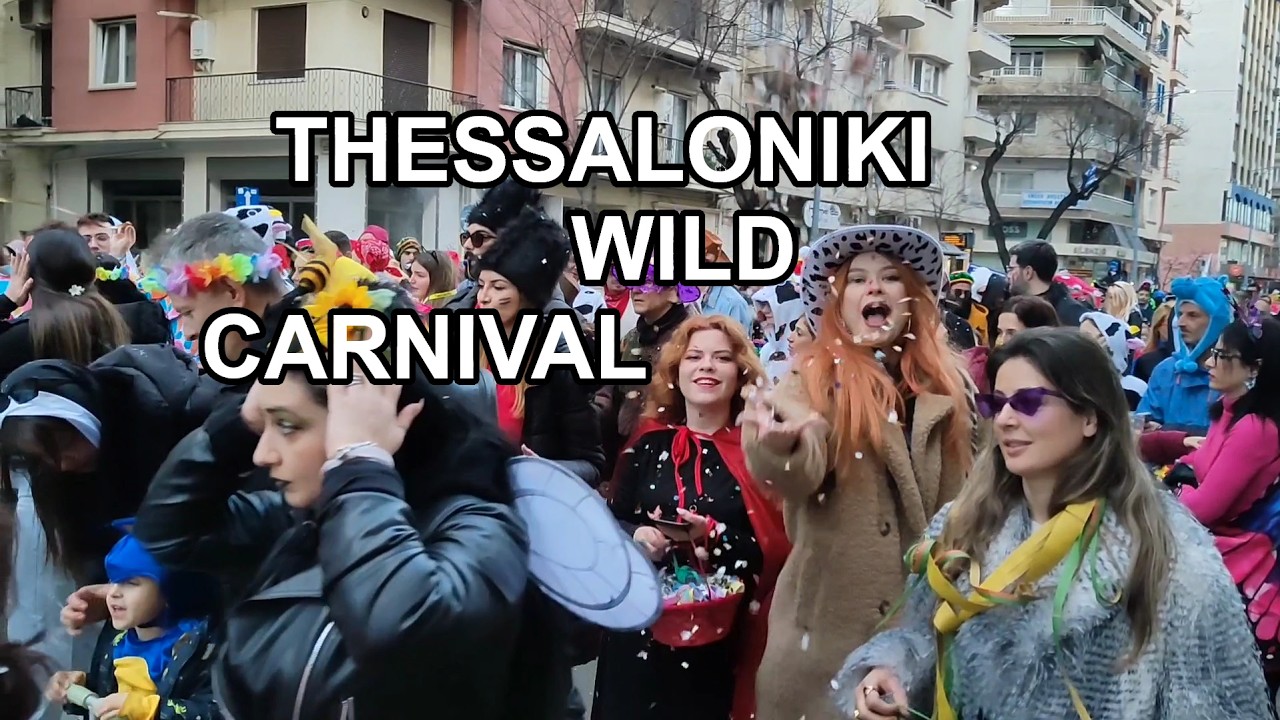 This Is Thessaloniki Carnival! 🇬🇷 (Crazy Street Celebration)