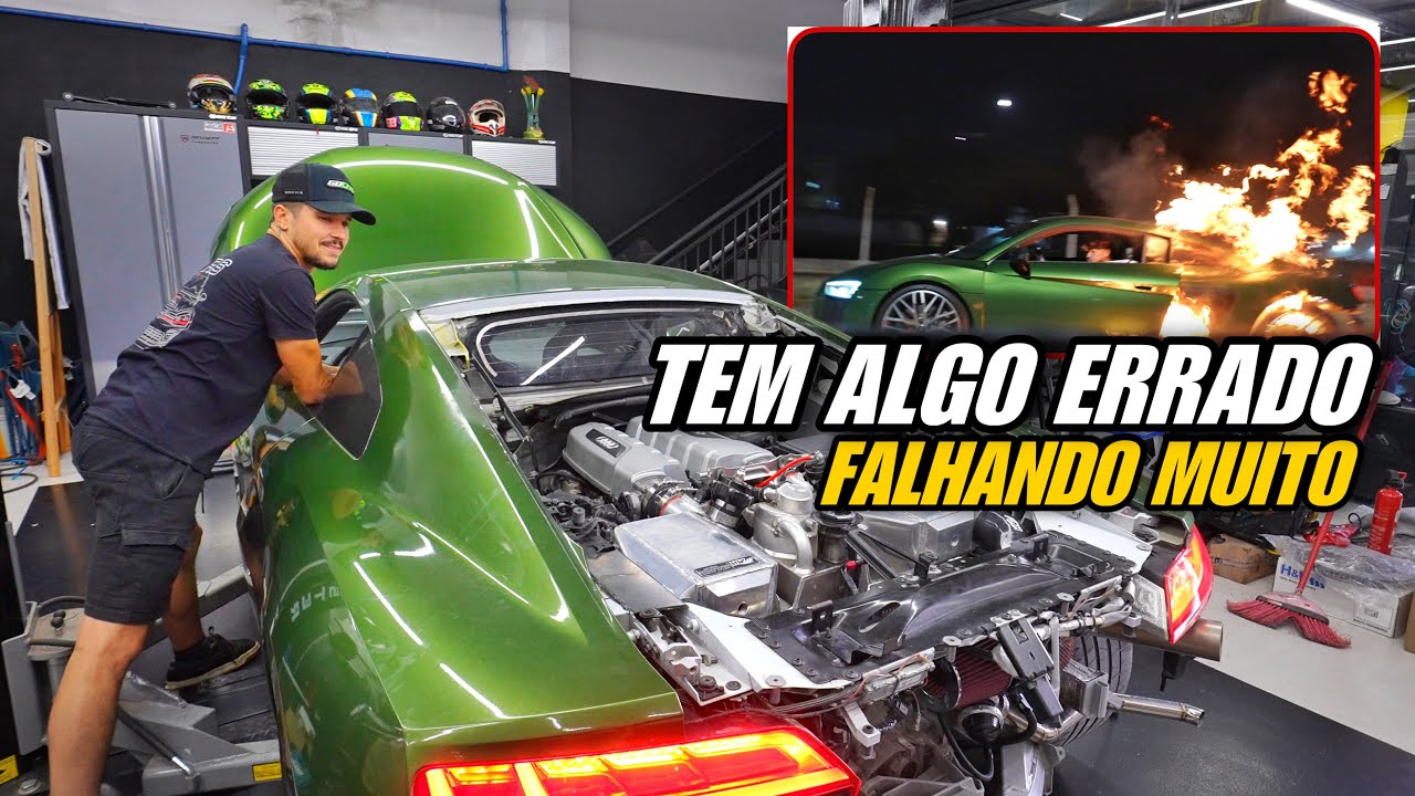 COMECOU O PESADELO DO R8 V10 QUE PEGOU FOGO 🔥 PODE TER MAIS ESTRAGOS...