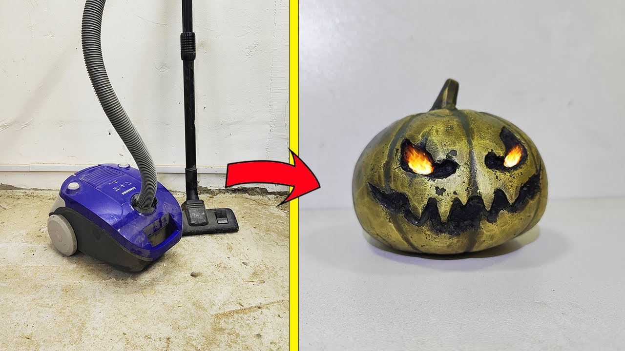 Vacuum cleaner Melting - Pumpkin for Halloween  Casting Brass casting