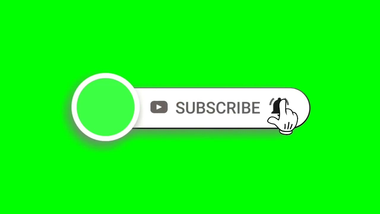 New subscribe button and ball icon green screen|green screen subscriber /t .a shots