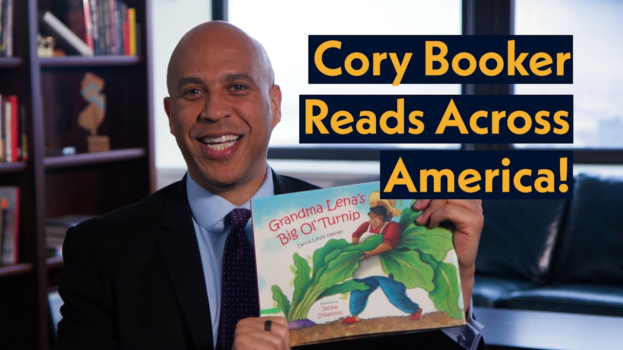 Senator Cory Booker Reads Across America | Grandma Lena's Big Ol' Turnip