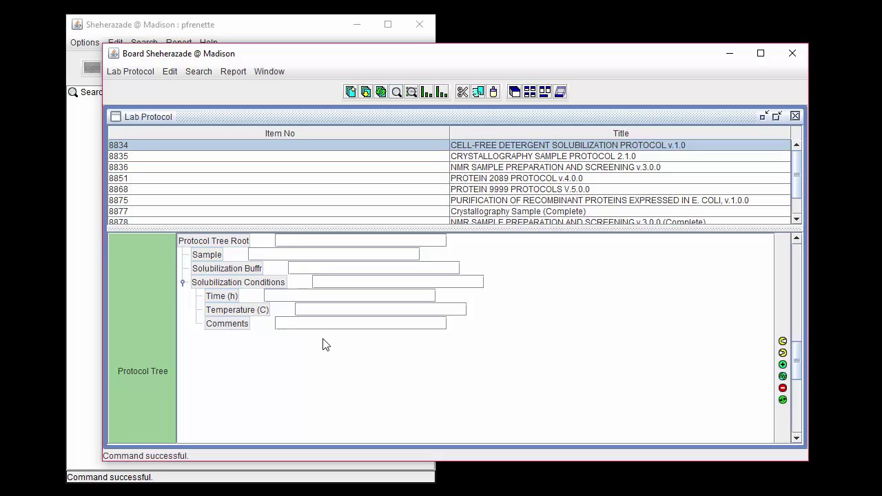 Lab Protocols Lab Resource: Protocol  Tree Field - Sesame LIMS