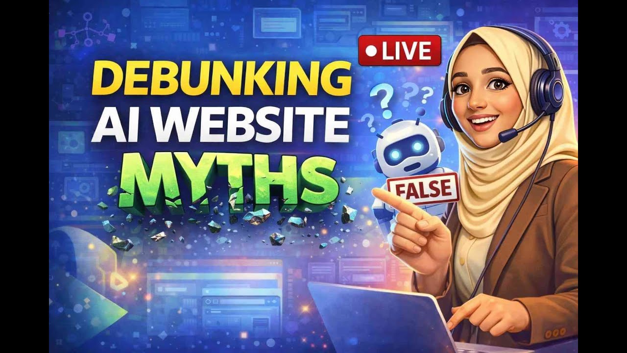 Debunking AI & Website Myths 🔴 LIVE | Truth About AI Tools & Websites