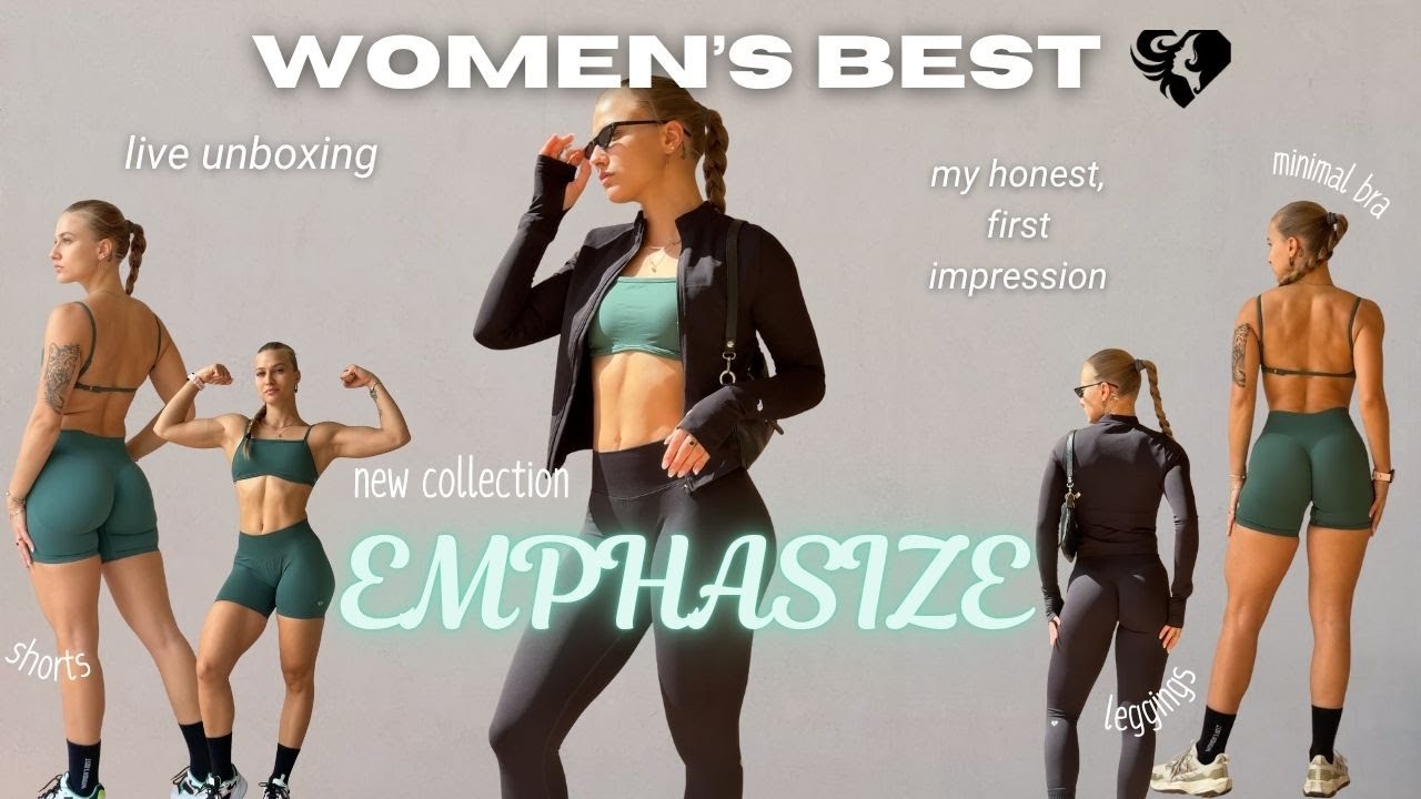 WOMEN’S BEST LEGGINGS *EMPHASIZE* | new, live unboxing and *honest* REVIEW | fitness try-on haul