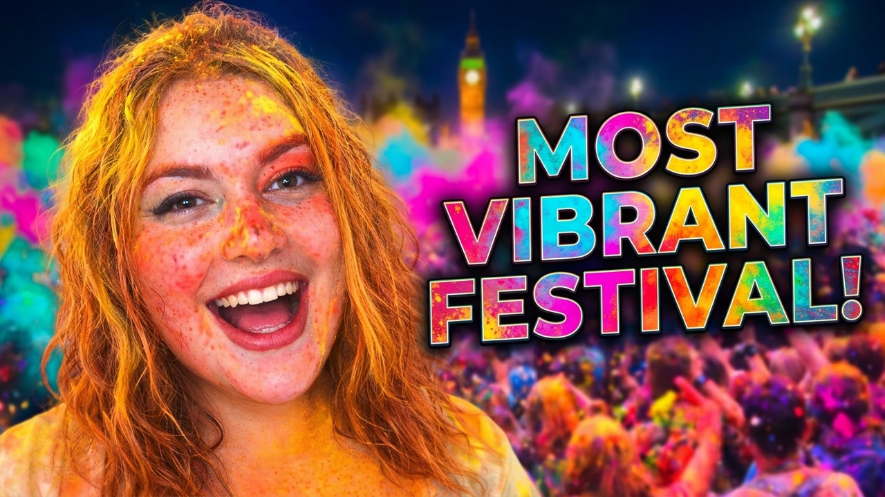 Walking Through London&rsquo;s Holi Festival of Colours 🌈 | London Festival 2026 - 4K,HD