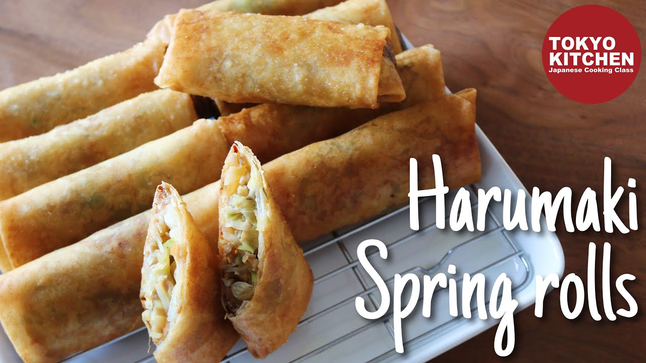How to make Harumaki, deep fried spring rolls.