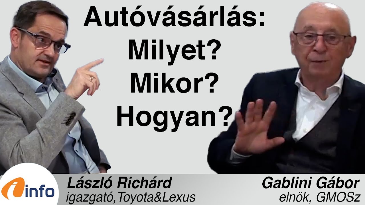 Aut&oacute;v&aacute;s&aacute;rl&aacute;s: milyet, mikor, hogyan? Gablini G&aacute;bor &eacute;s L&aacute;szl&oacute; Rich&aacute;rd, Infor&aacute;di&oacute;, Ar&eacute;na