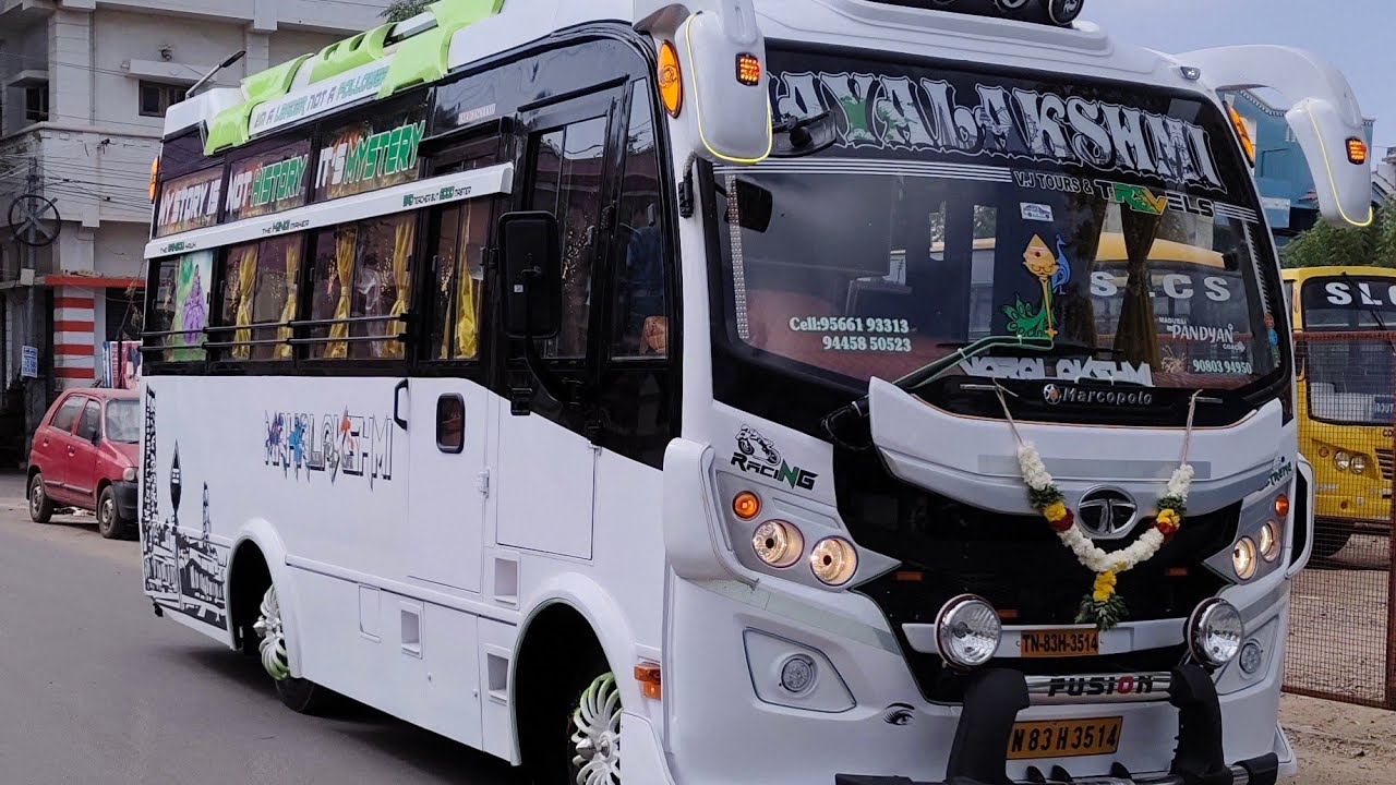 TATA MARCOPOLO BS6 AC COACH SENTER DOOR 21 SEATS FULL FITTING MAZDA MAHINDRA EICHER MINIBUS BUSCOACH