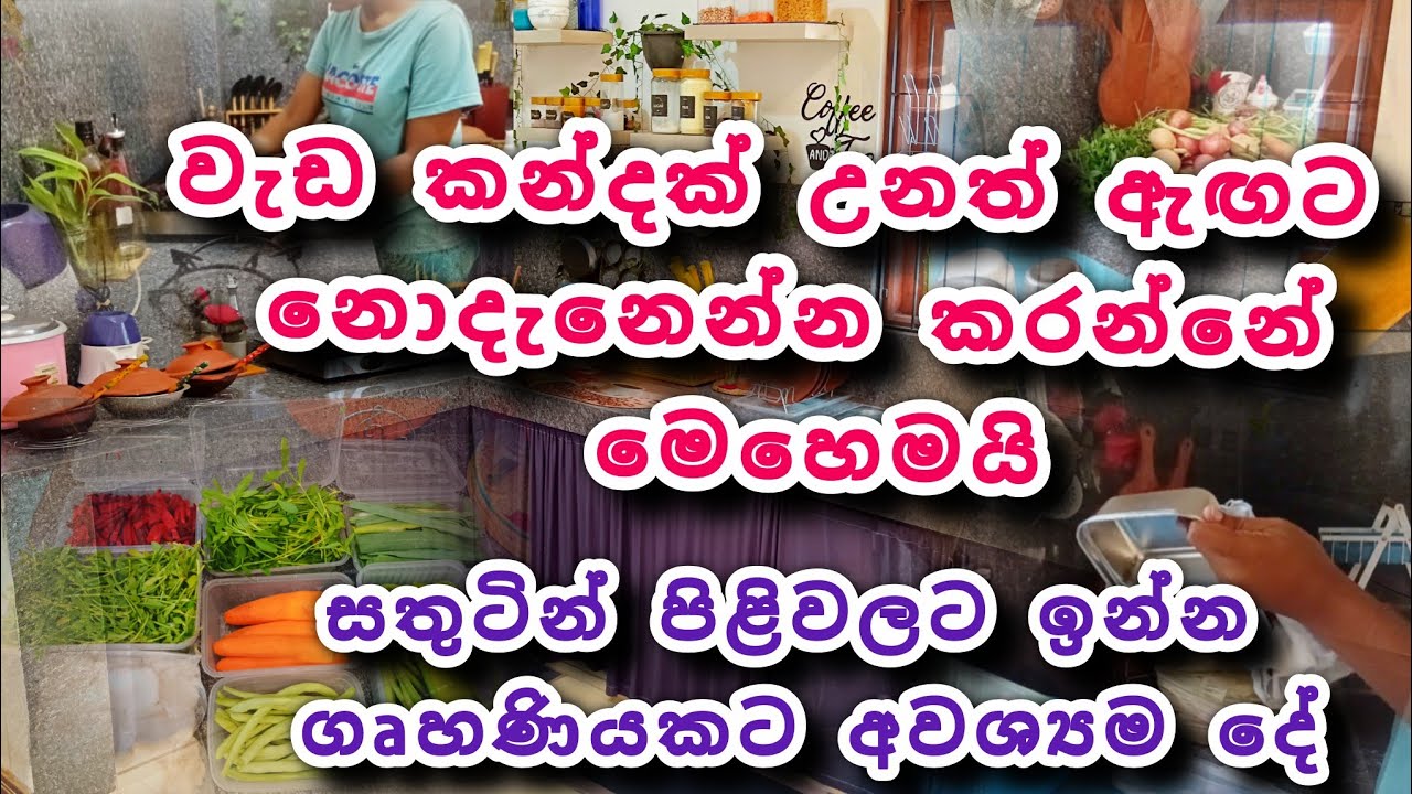 ගෘහණියකට අවශ්‍යමදේ..වැඩ කන්දක් උනත් ගානක් නැතුව කරන රහස ♥️🥰#mom #motivation #dayvlog 
