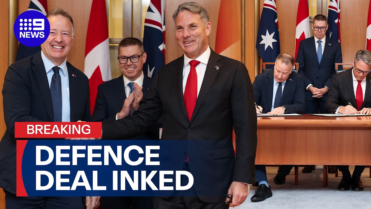 Multi-billion dollar deal with Canada secures &lsquo;largest-ever&rsquo; military export | 9 News Australia