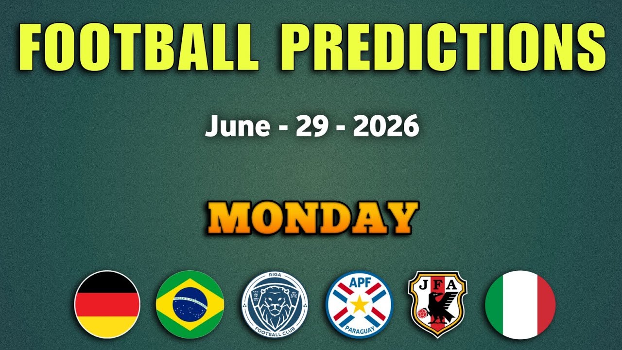 🟢 FOOTBALL PREDICTIONS TODAY 🟢 | MONDAY 29 | WORLD CUP PICKS | 1x2, GG, & Over/Under Tips