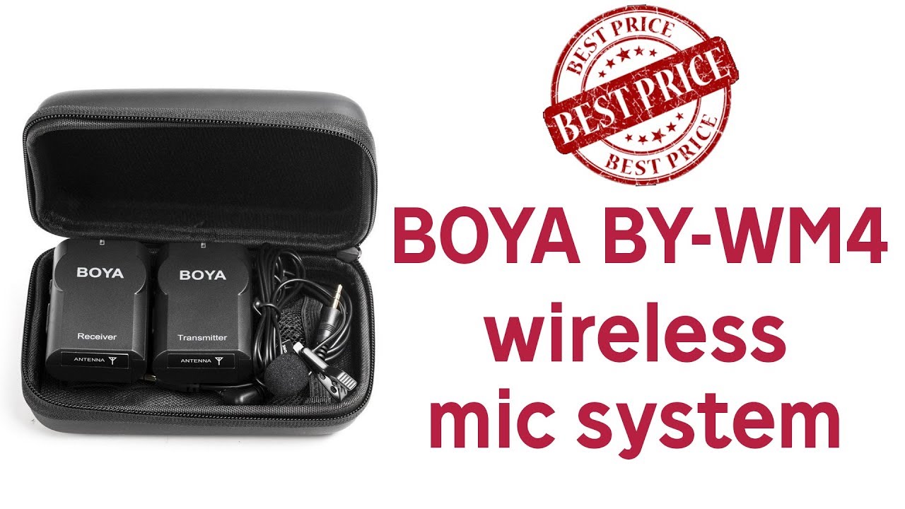 BOYA BY-WM4 the WIRELESS Mic! Cheap & Easy solution!