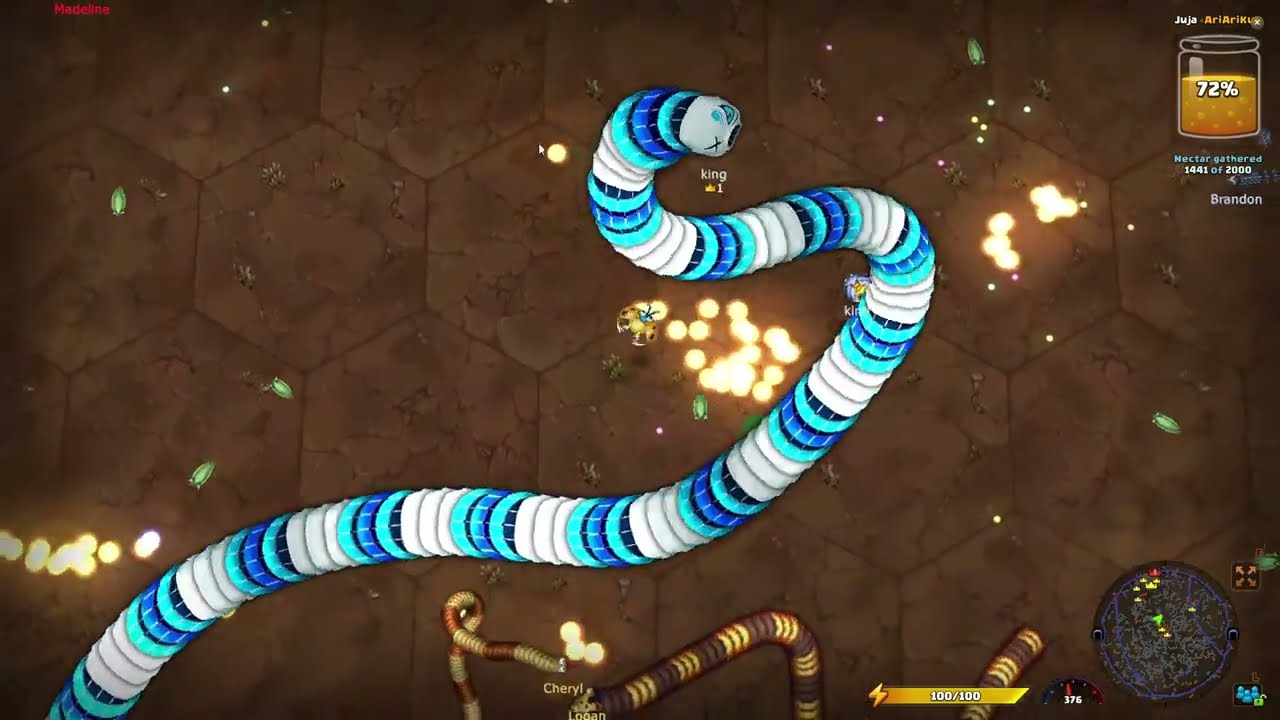LittleBigSnake io GP#342 Completely Game with jujas