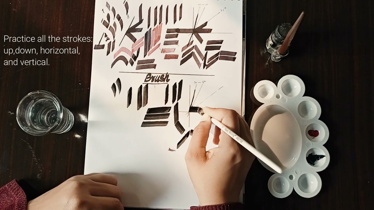 #34 - How to Hold the Qalam / Brush and get all Strokes for Arabic Calligraphy