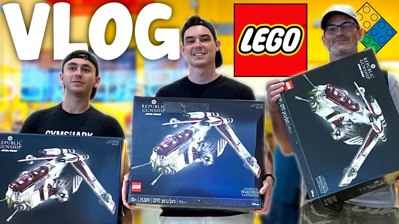 LEGO UCS REPUBLIC GUNSHIP RELEASE DAY at The LEGO Store! (MandR Vlog)