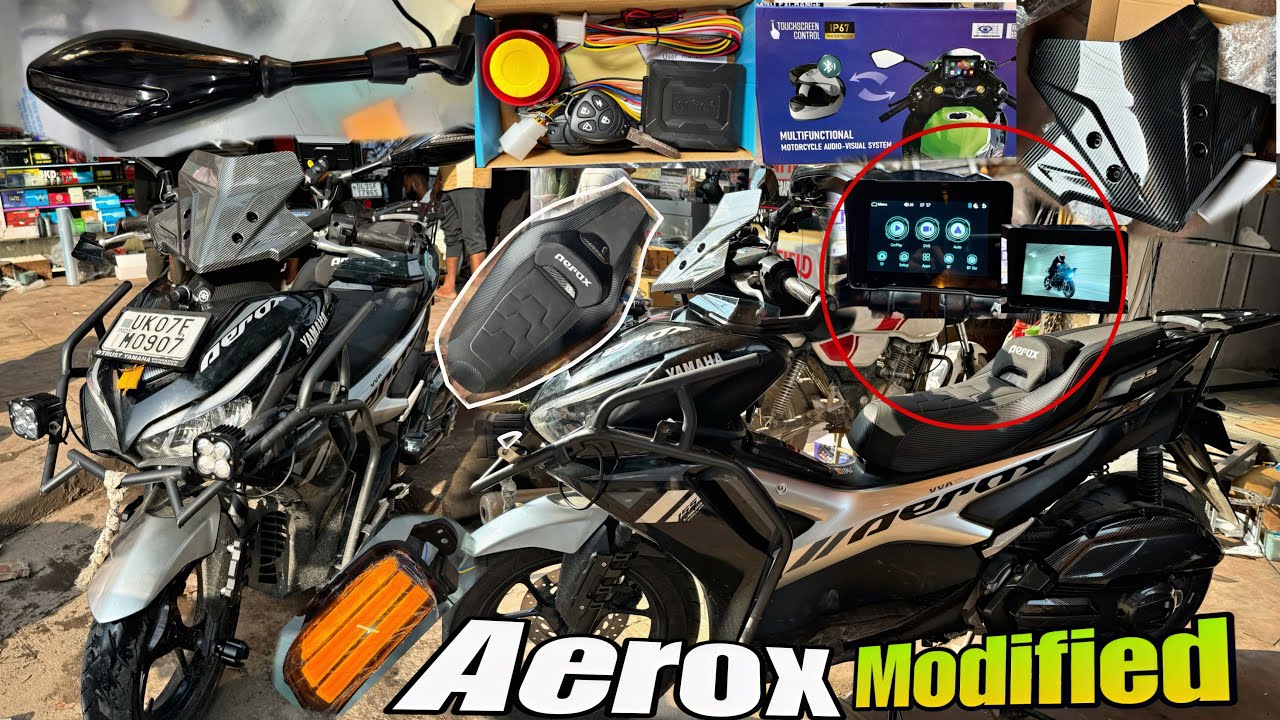 aerox 155 modified | Aerox 155 navigation camera Display 🗺️ | Aerox All modification 😛￼