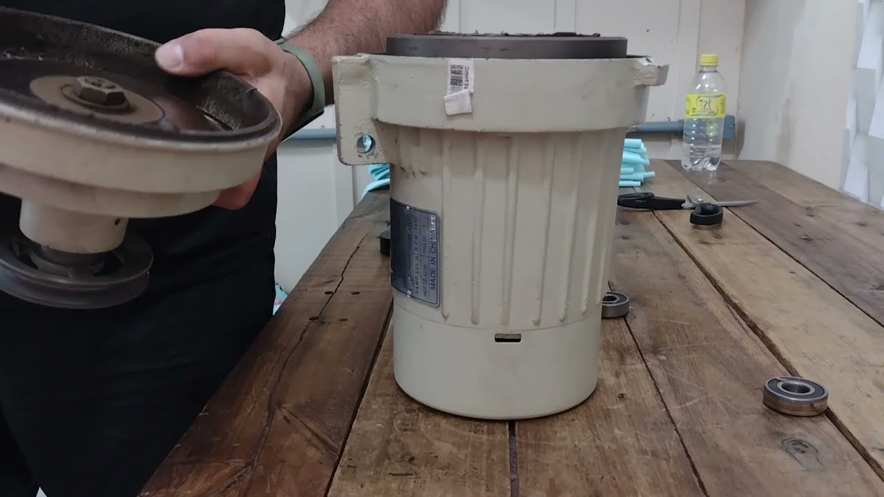 MOTOR DE MÁQUINA DE COSTURA, troca de rolamentos