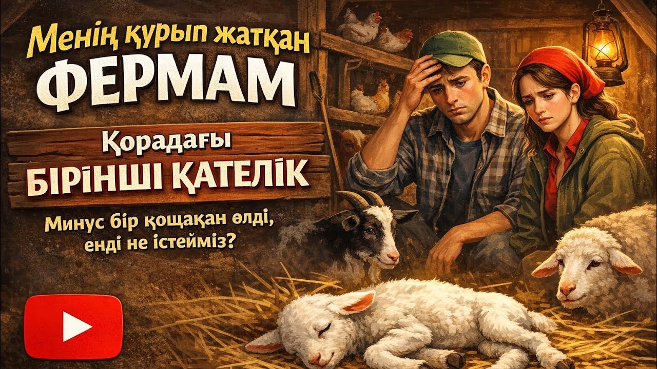 Қорадағы бірінші қателік! Минус бір қошақан 😔 Ферма бастау оңай емес #raimminifarm 
