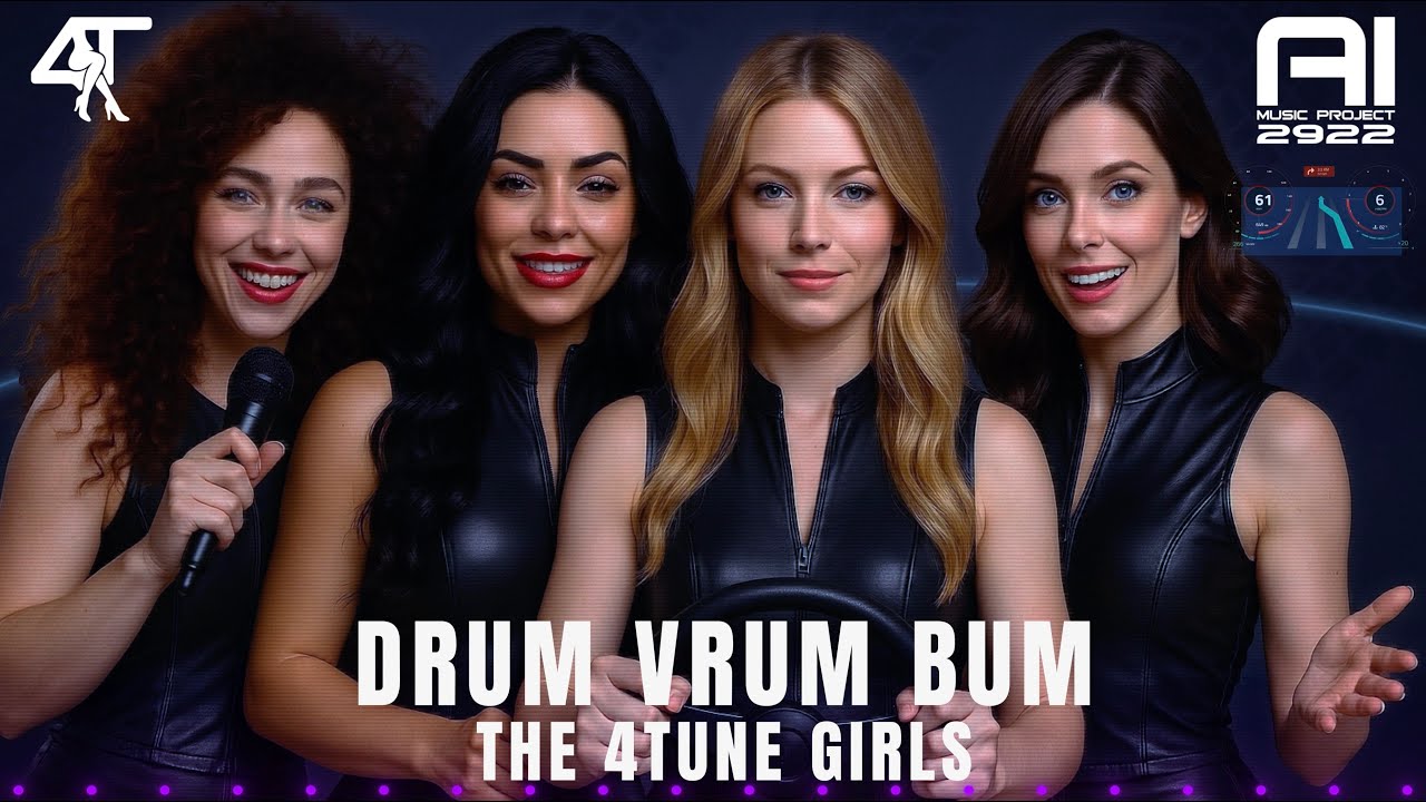 Drum Vrum Bum | The 4tune Girls | AI Music 2922
