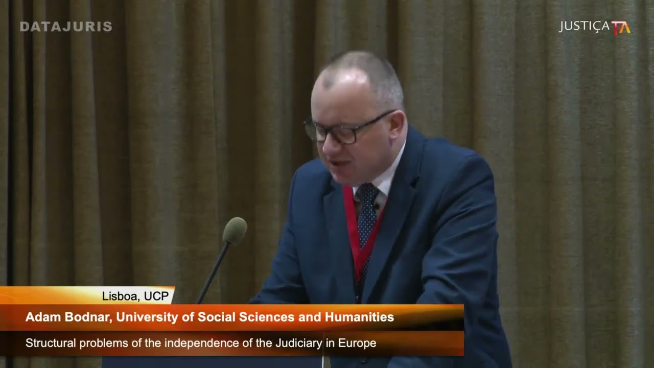 Adam Bodnar speaking at the conference "Rule of Law in Europe"