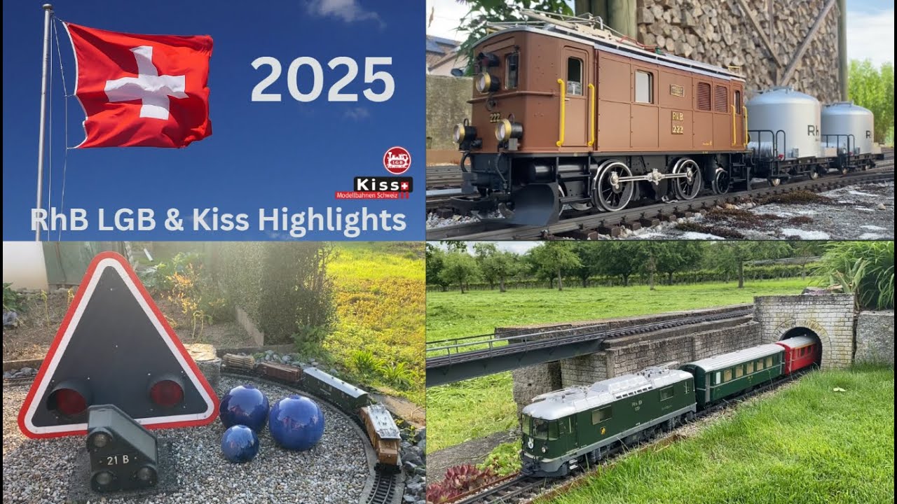 Die besten Gartenbahn-Szenen Sommer 2025 | RhB LGB & Kiss Highlight🚂! | RHB LGB |🚂🇨🇭