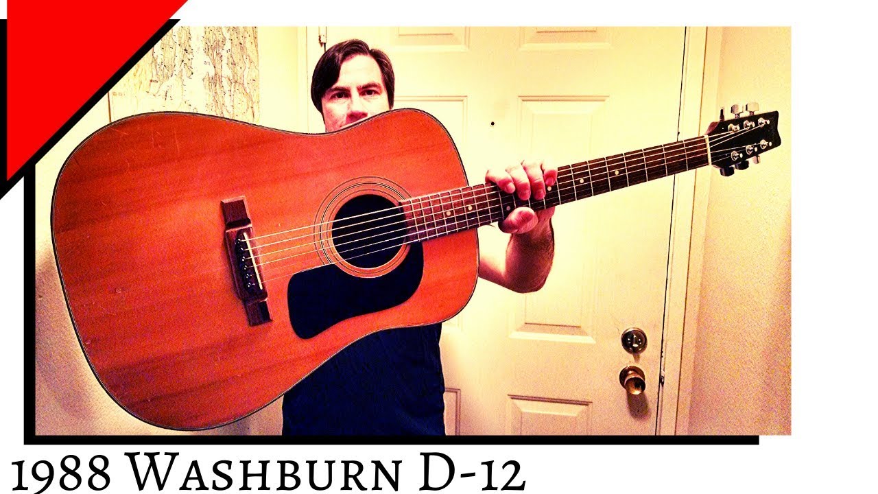 Korean made WASHBURN D-12 acoustic guitar
