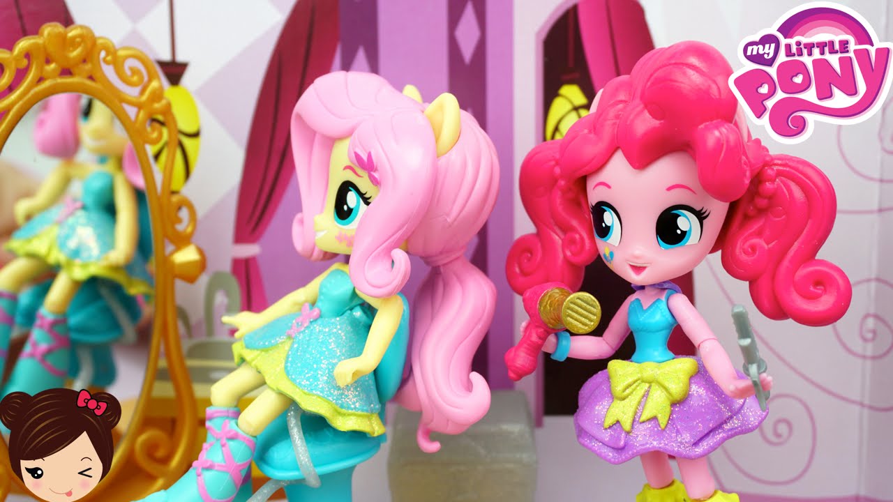 El Salon de Belleza de Pinkie Pie - Peina a Fluttershy Antes de la Fiesta MLP Equestria Minis