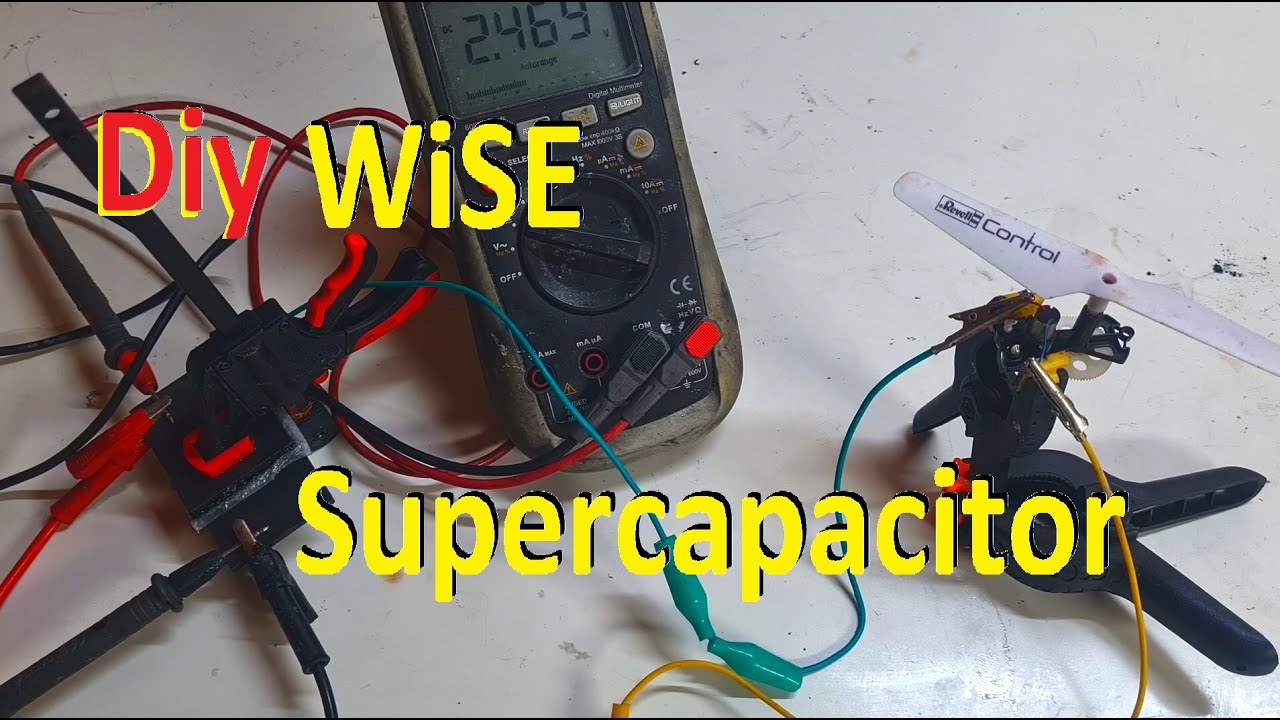 Diy Supercapacitor with Water to Salt electrolyte