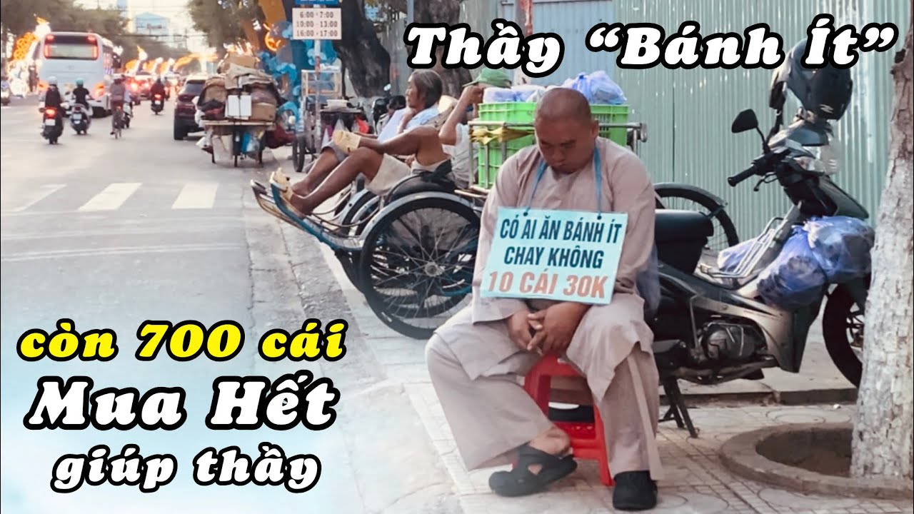 Mua Hết 700 Cái Bánh Ít Giúp Thầy Về Ngủ Sớm. Thầy Bánh Ít Quá Mệt Từ Sáng Sớm Tới Tận Đêm Khuya