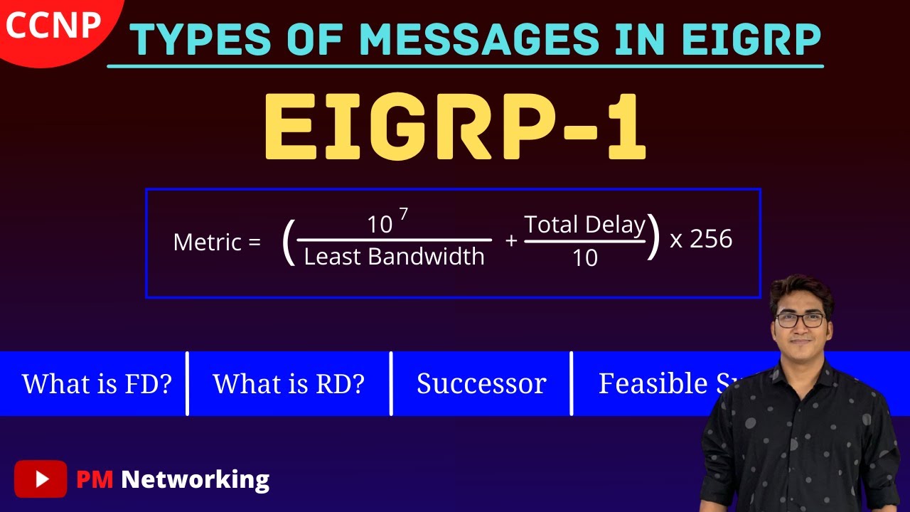 EIGRP Metric Calculation | EIGRP Protocol |How To Calculate FD and RD in EIGRP Protocol #ccnp_routes