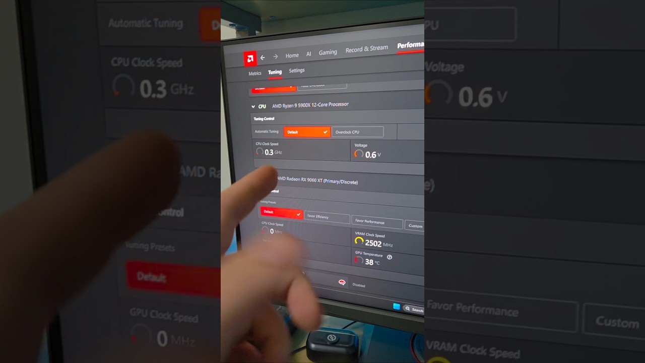 AMD's AUTO TUNING OVERCLOCKING WORTH IT? RX 9060 XT 16gb #viral #fyp #gaming #tech #pc #tips #amd
