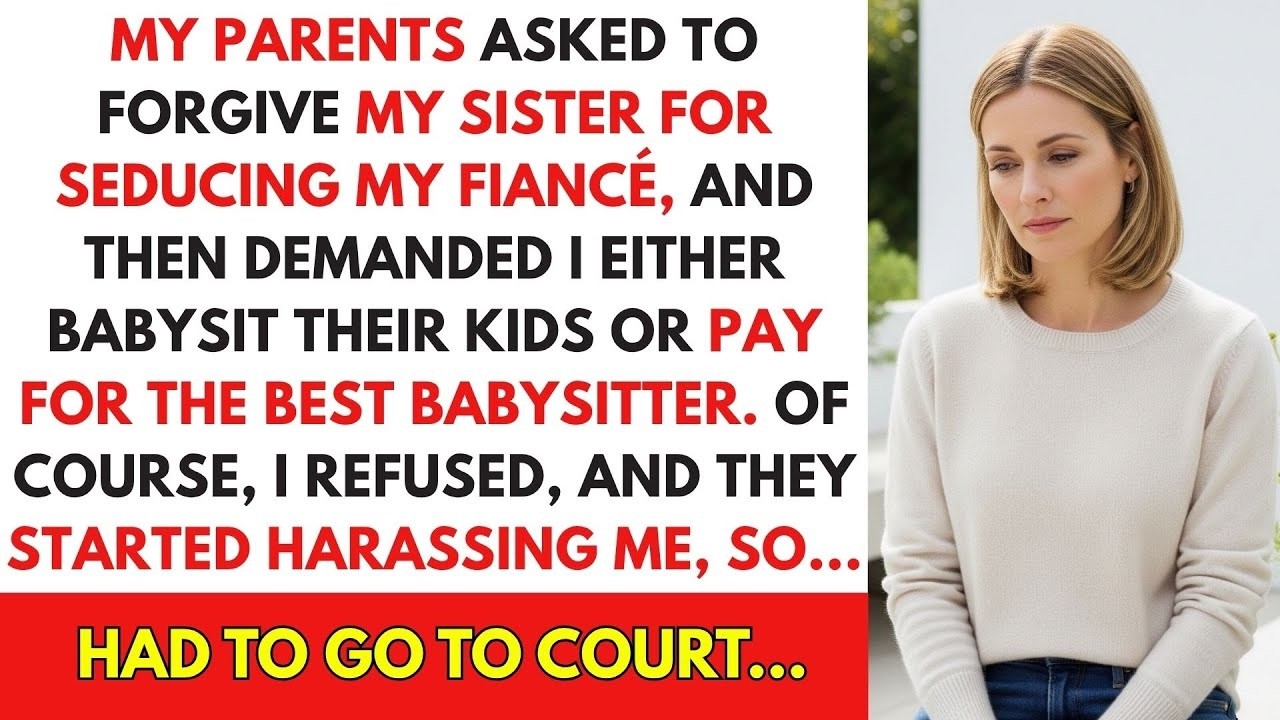 Parents Asked To Forgive My Sister For Seducing My Fiance, Then Demanded I Either Babysit Their...