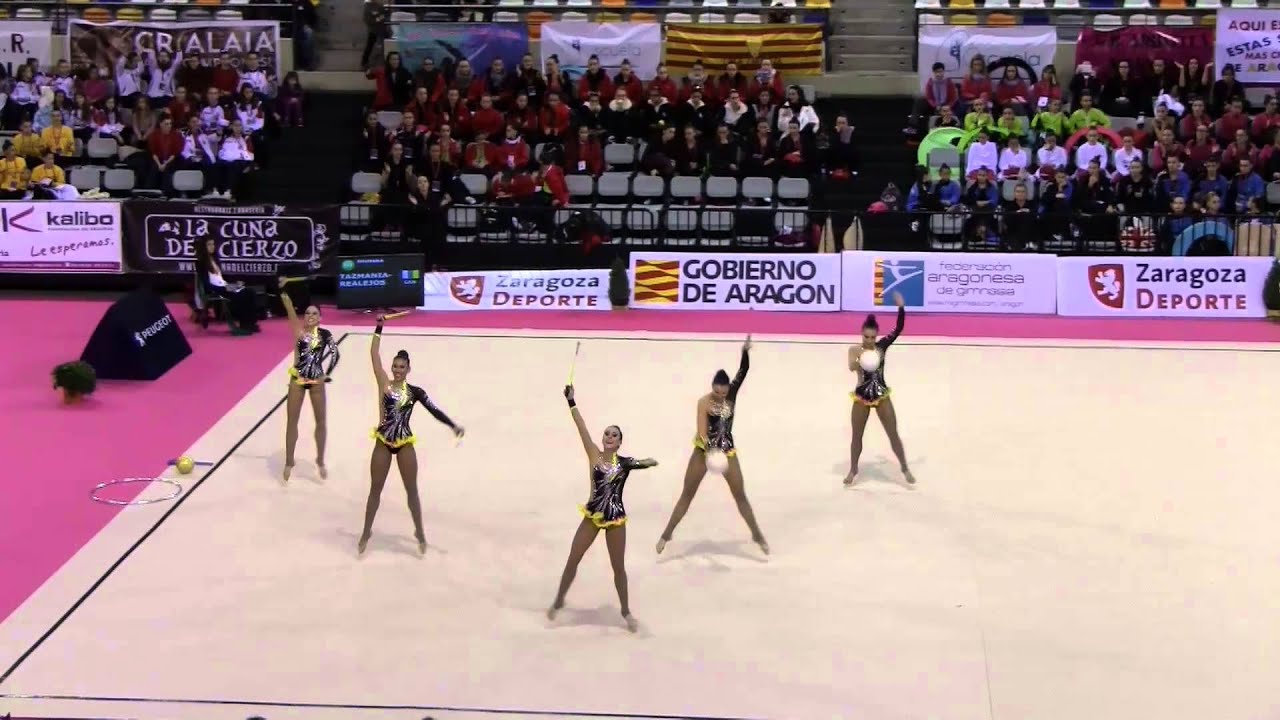 CTO ESPAÑA GIMNASIA RITMICA CONJUNTOS 2014 TAZMANIA REALEJOS  1º CATEGORIA