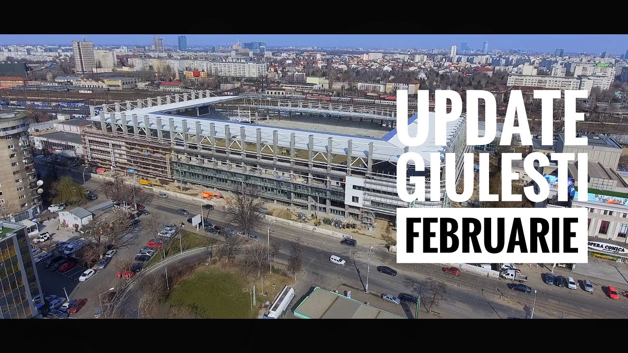 UPDATE Stadionul Rapid Giulesti in Februarie 2021, filmare aeriana 4K