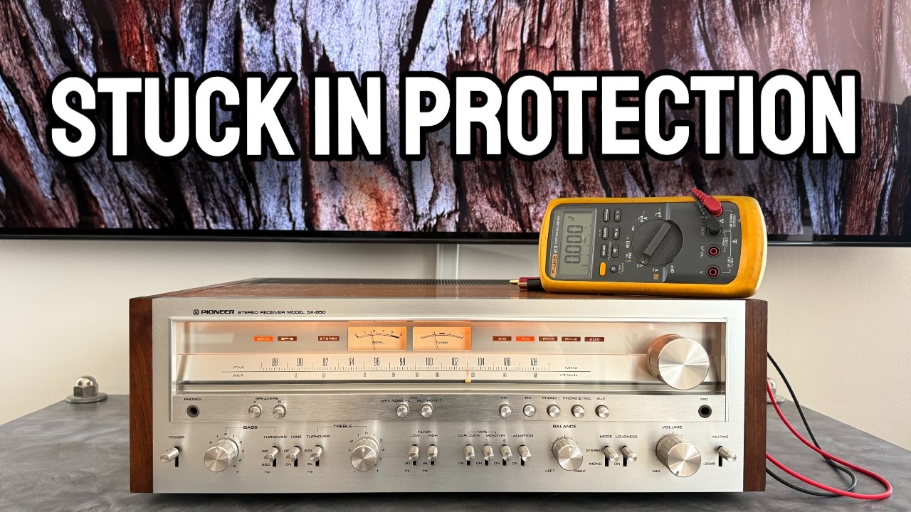 Ремонт Pioneer SX-850 с использованием только базовых инструментов &mdash; устранение ошибки защиты.