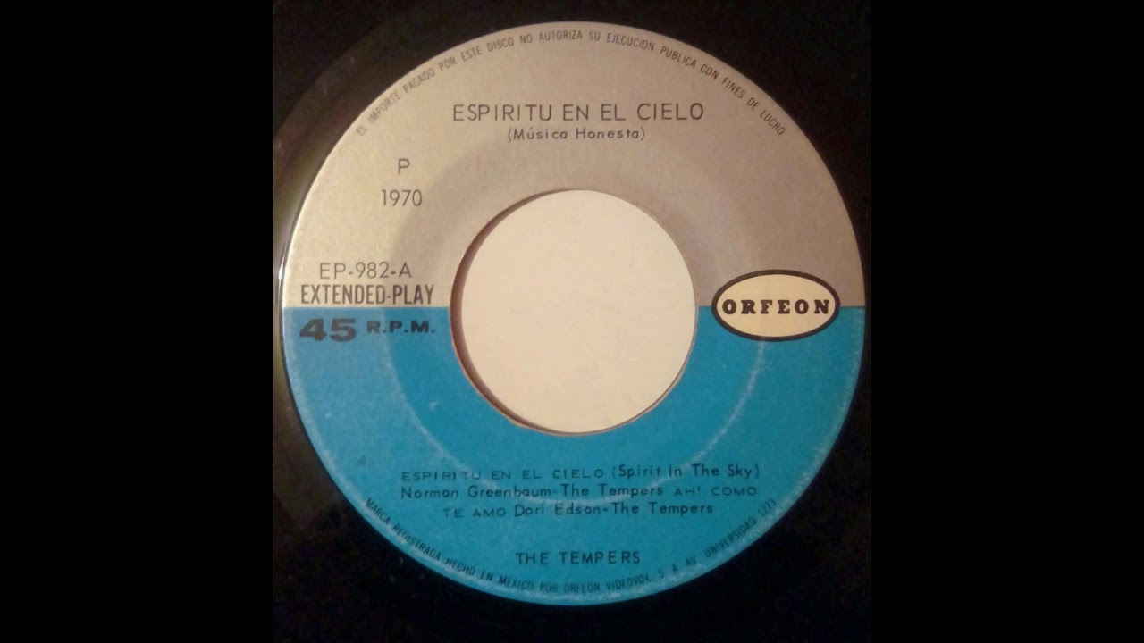 Los Tempers - Espiritus en el cielo ( Latin Garage Rock Psych , M&eacute;xico)