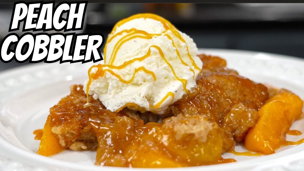 The Secret To PERFECT Peach Cobbler!