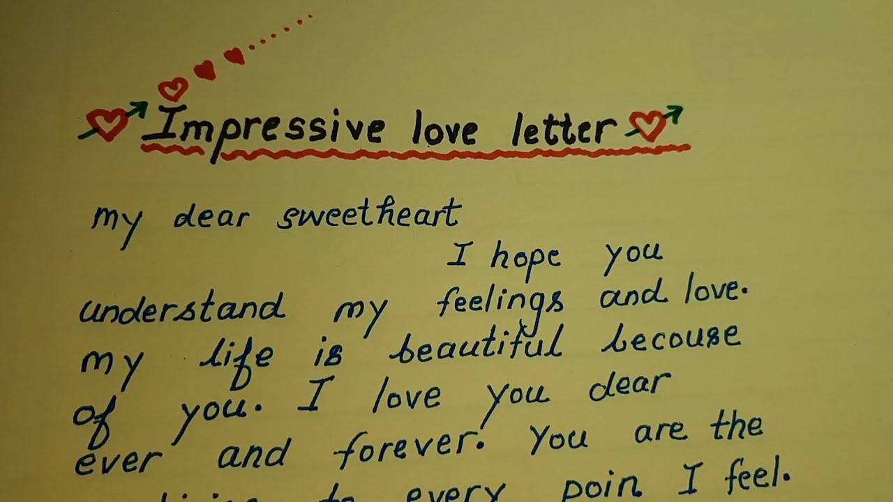How To Write Very Impressive Love letter 💌 In English || Love 💘Letter In English || Love  Letter