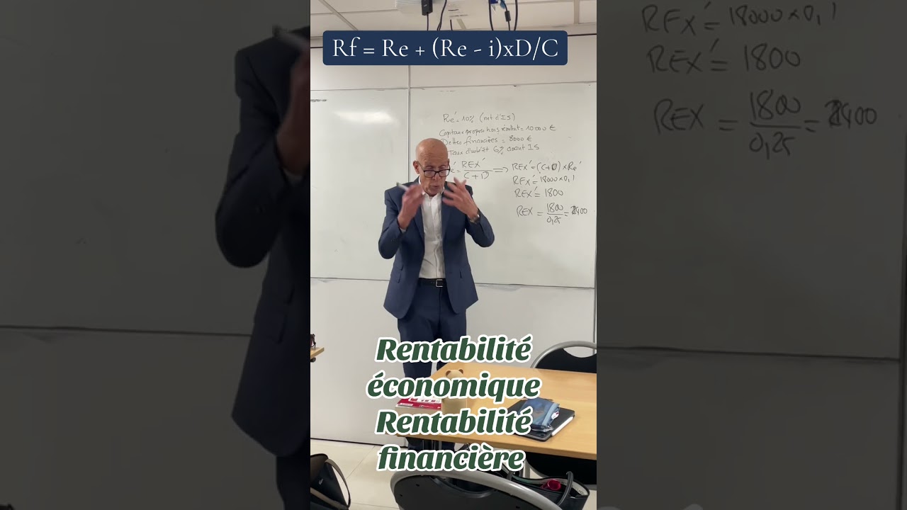 RENTABILIT&Eacute; &Eacute;CONOMIQUE ET RENTABILIT&Eacute; FINANCI&Egrave;RE 
