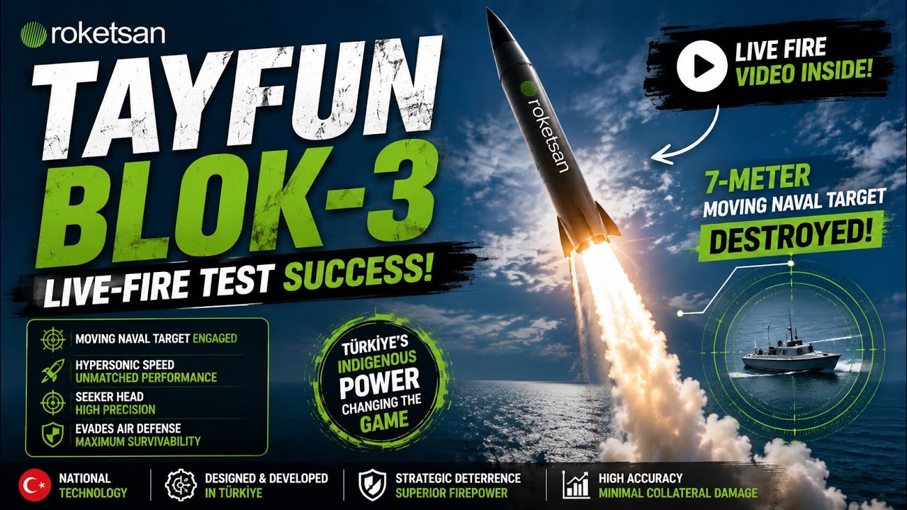 How Did T&uuml;rkiye&rsquo;s TAYFUN Block-3 Destroy a 7-Meter Moving Sea Target?