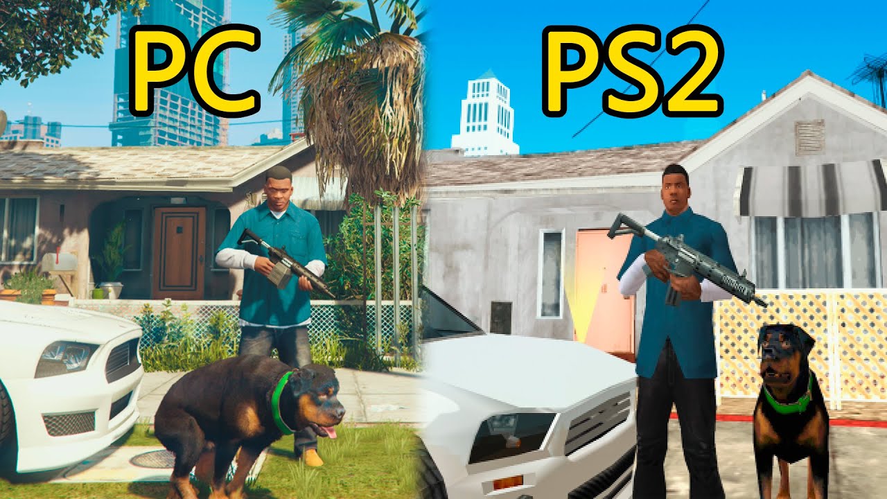 SE LIGA como ta FICANDO O GTA V DE PS2 - JOGUEI COM O CHOP